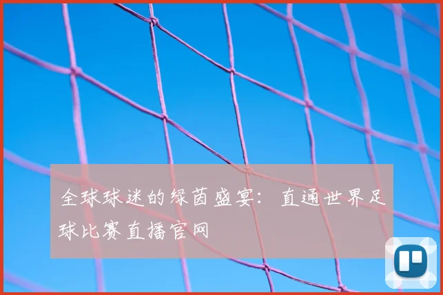 全球球迷的绿茵盛宴:直通世界足球比赛直播官网